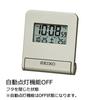 Seiko Clock Alarm Clock Traveler Radio Digital Automatic Lighting Calendar Temperature Display Light Gold SQ772G SEIKO