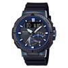 [Casio] Watch Protrek [Genuine Japan] Angler Line Radio Solar PRW-73X-1JF Men's Black Black/Blue Ring 1 Piece