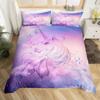 Unicorn Cute Bedding Set Single Twin Full Queen King Size Polyester Bedroom Duvet Cover Aldult Kids Comforter Quilt Cover Set