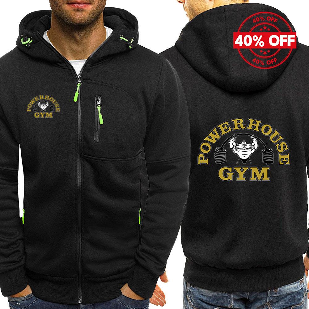 2026 Unisex Hoodies Hooded Spring Autumn Man's Jacket Long Sleeve Zipper Design Powerhouse Gym Logo Logo Print Slim Fit Casual Coat