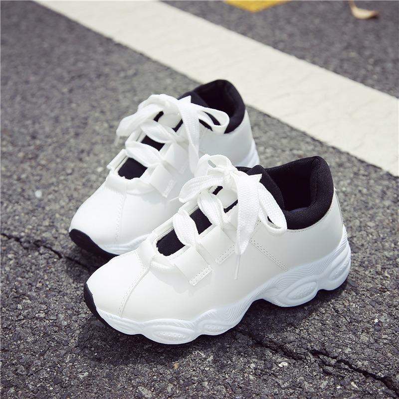 

2025 new foreign trade women s platform sports shoes trendy versatile breathable casual shoes Korean version of running shoes 36