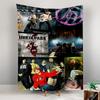Wandteppich Linkin Park Band Live Collage Hybrid Theory Poster Wandbehang für Rockmusik-Liebhaber Zimmerdekoration