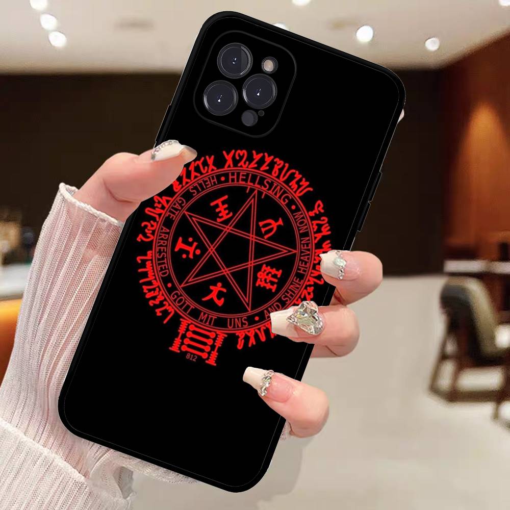 Horror Anime Hellsing Phone Case For IPhone 14 Plus 13 Mini 11 16 15 17 Pro Max Protection Shockproof