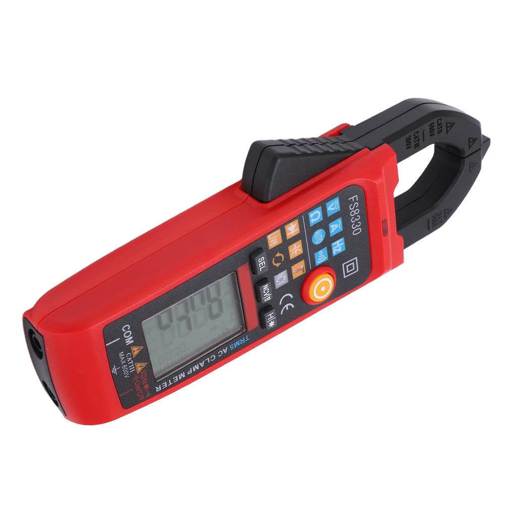 FS8330 Clamp Meter Digital Multimeter 200A 600V Voltage Tester with Overload Protection for Electricity Testing