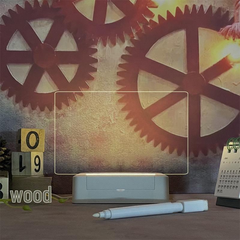 Durchscheinende Acryl-Notiztafel: Löschbares kleines Desktop-Whiteboard für Heim-Memos und Erinnerungen