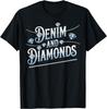 Denim And Diamonds Trendy Fashion Style T Shirt