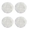 Artificial Wool Polishing Pads 4pcs 5inch for Buffing For Cleaning and Dust Removal with Soft Synthetic Fibers