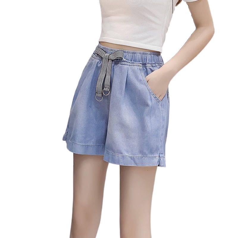 Women's Plus Size High Waist Wide Leg Denim Shorts - Summer 2026 Collection