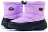 MORENDL Snow Snowshoes for Snow and Cold Ski 24cm Kids' Boots, Winter, Non-Slip, Pattern, Windproof, Protection, Girls' Boots, Purple,
