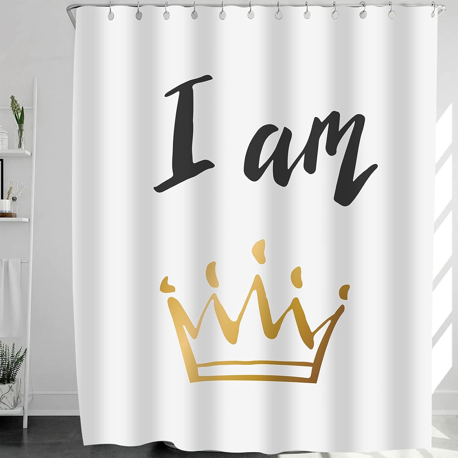 

Beautful Baroque Damask Shower Curtain Black White Floral Elegance Flowers Scroll Bathroom Baroque Decor Shower Curtains Set W60H190(CM)-1 Pcs