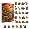 Durable Acrylic Christmas Tree Decor 24 Days Dinosaur Advent Calendar 2026, Cute 2D Collectible Toy Set Figures Countdown Calendar, Holiday Gifts for