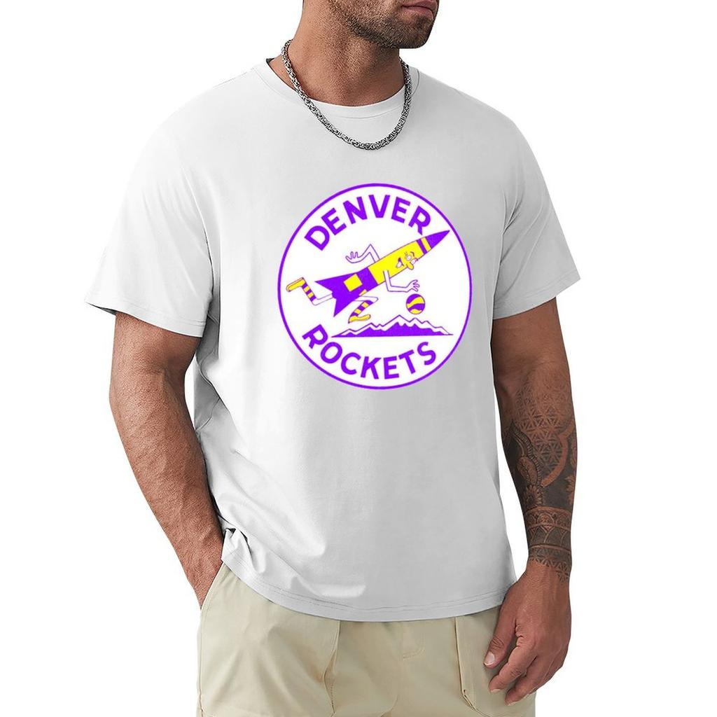 Denver Rockets Vintage Logo Tshirt Simple Graphic Design Tshirt