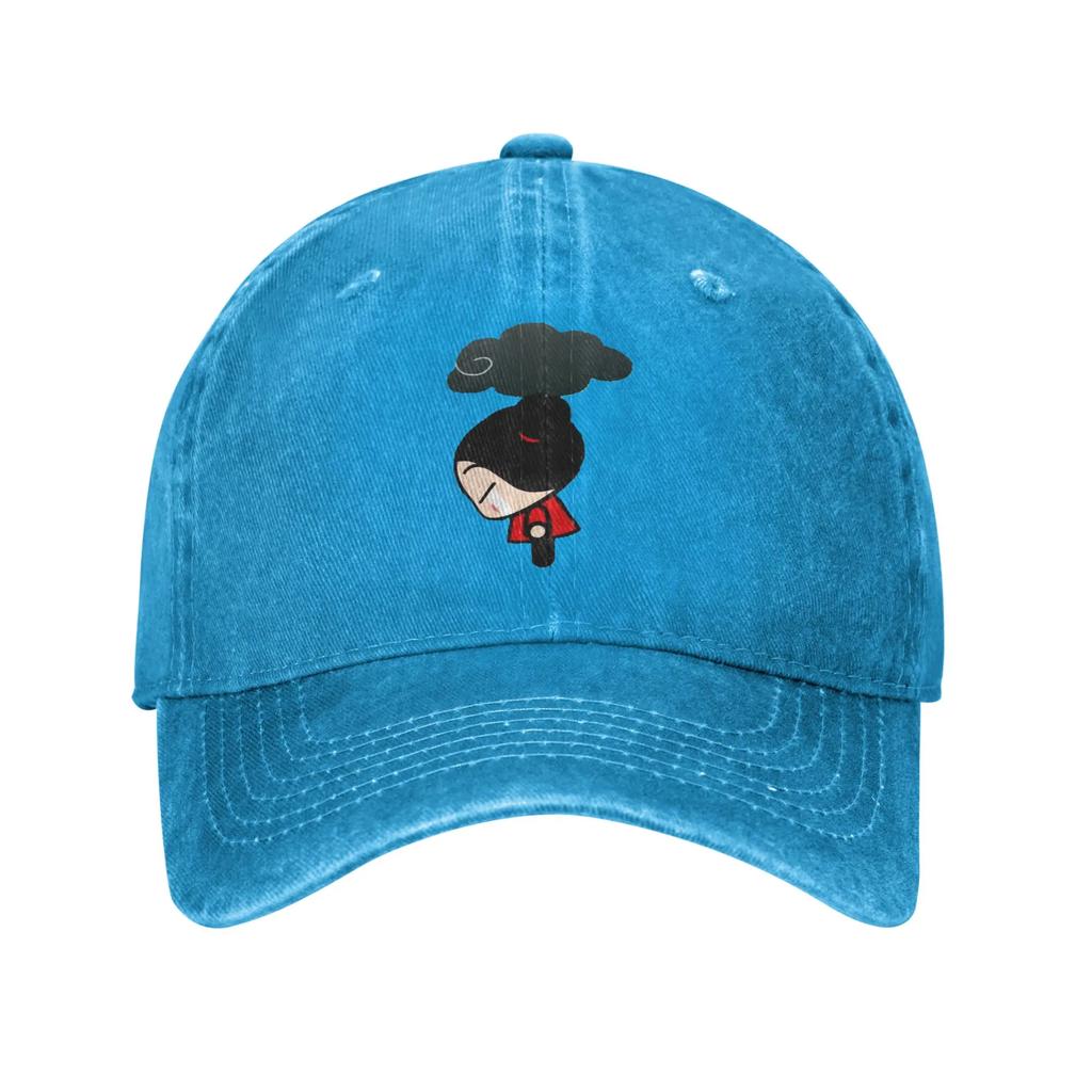 Pucca Pucca Denim Fabric Cap Casual Baseball Caps Adjustable Hat Summer Unisex Baseball Hats