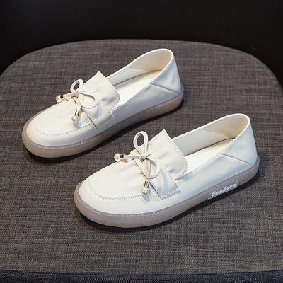 Leather Flat Single Shoes Loafers Retro Flat Shoes