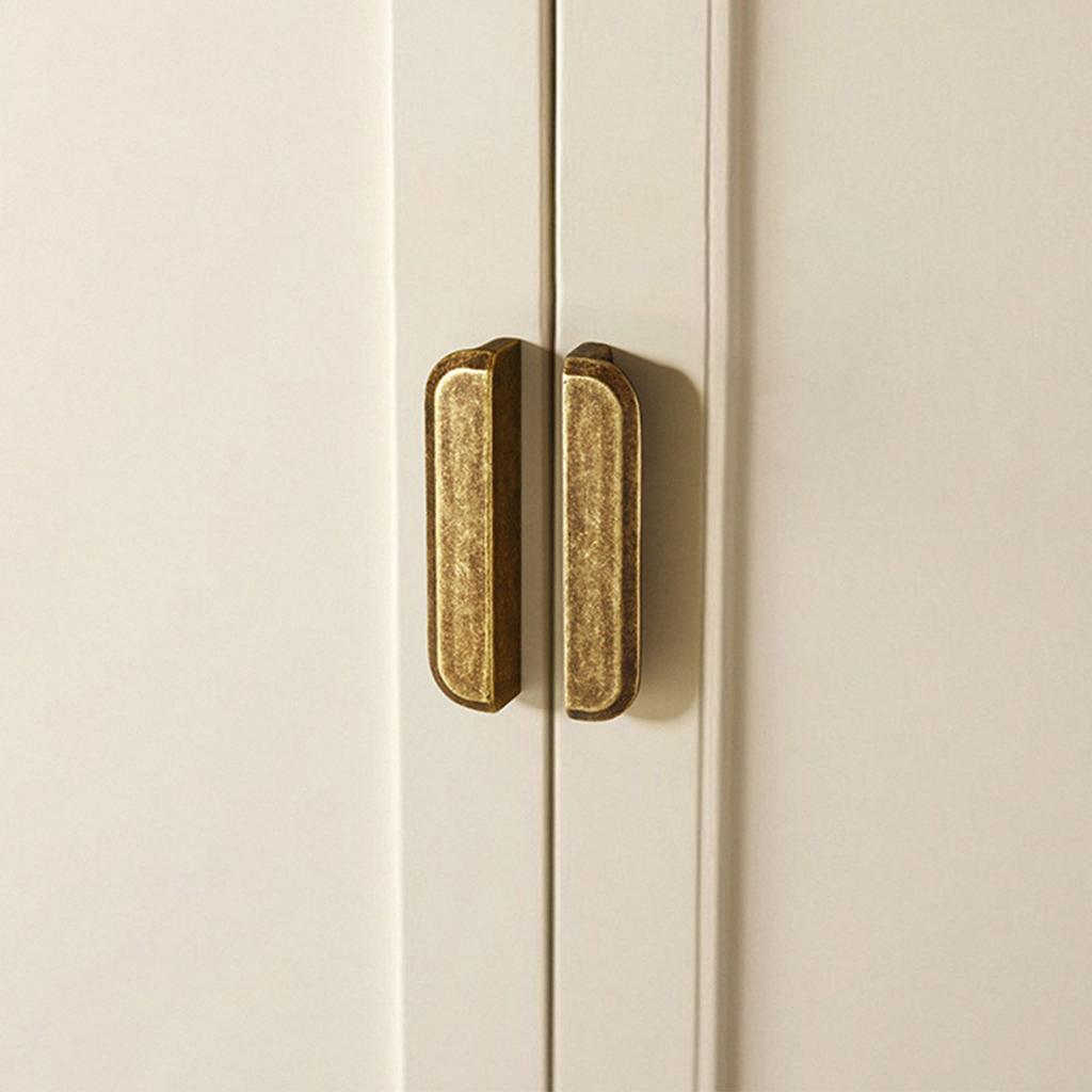 Set of 2 Vintages Styles Yellow Bronze Drawer Handles for Personalize Interior Designs and Home Makeover Projects