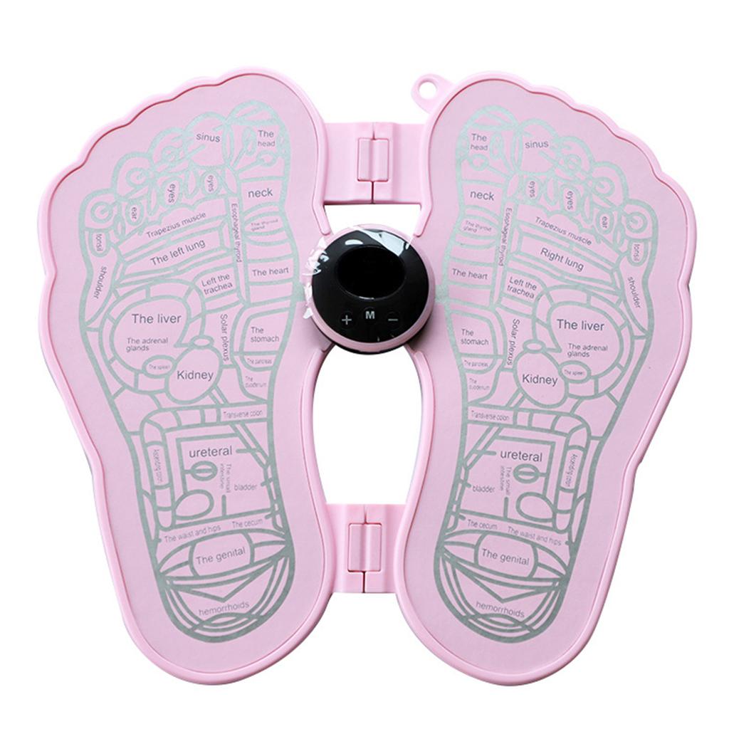 Pulse Foot Massage Mat for Relaxation and Pain Relief Rechargeable Shiatsu Acupressure Foot Pad for Home Office Relaxation