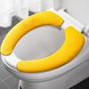 2Pc/set Reusable Warm Flannel Toilet Sticker Toilet Seat Covers Washable Toilet Seat Filling Bathroom Mat Seat Cover Universal