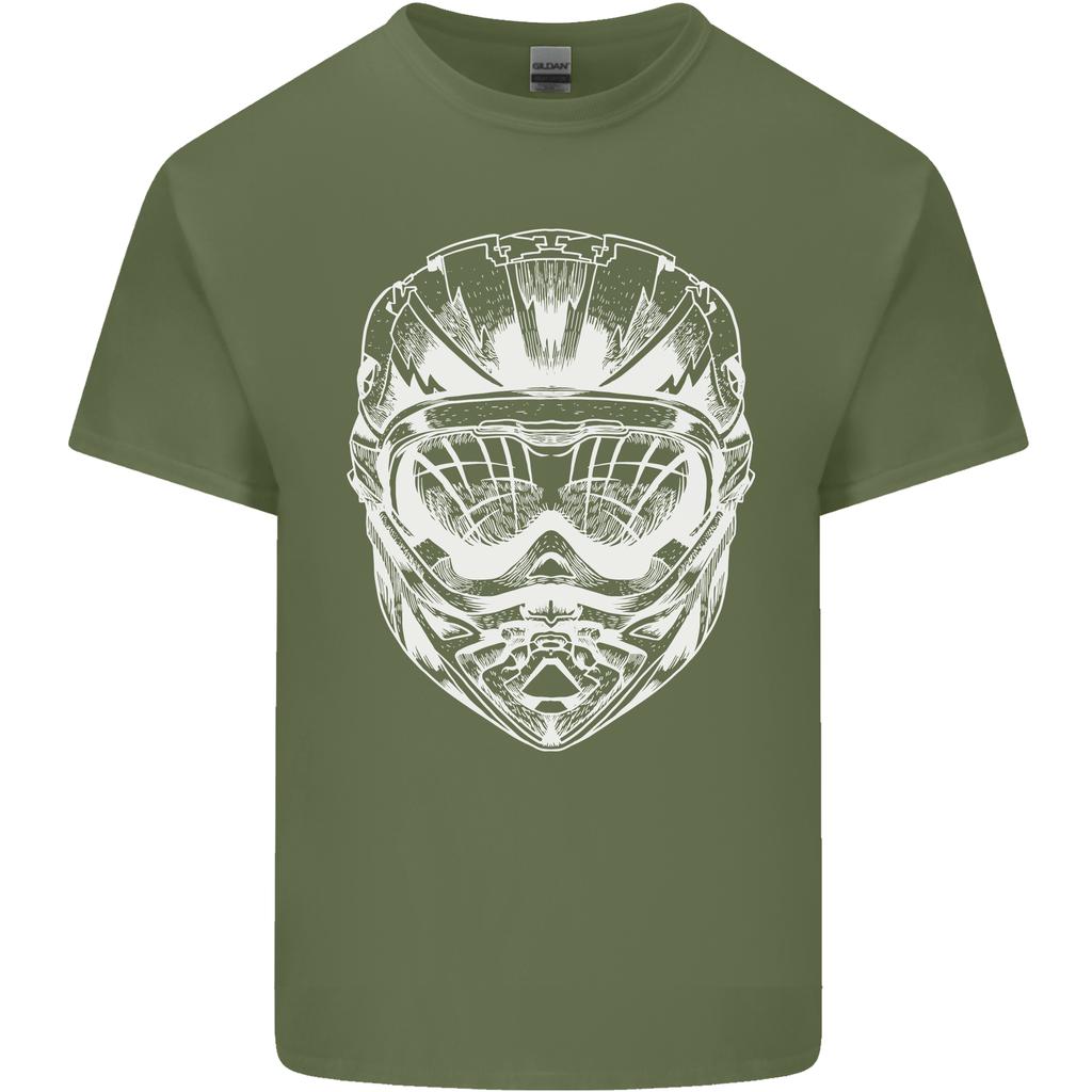 Downhill Mountain Biking Helmet DH MTB Unisexs Light Cotton TShirt