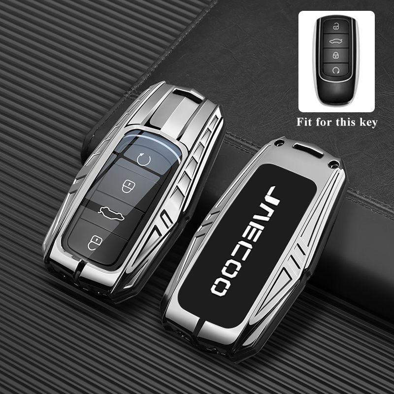 

Zinc Alloy Car Key Case for Chery Jaecoo J7 7 PHEV 2025 J8 8 2026 Keychain Remote Cover Shell Housing Holder Fob Accessories key case for JAECOO