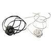 2Pieces Flower Neck Jewelry Set Fabric Necklace Women Neckwear Charm Necklace Date Jewelry Suitable for Daily Wear