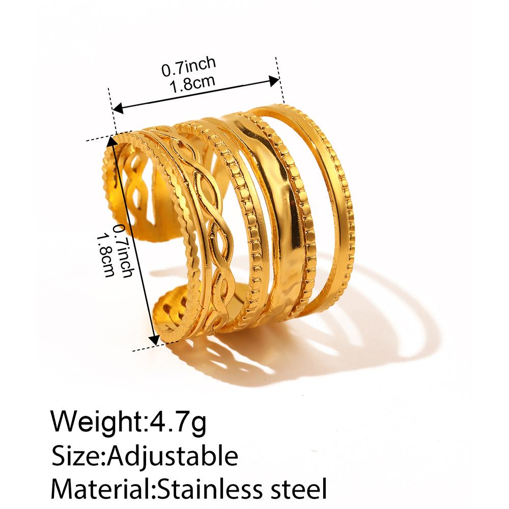 Stainless Steel Open Ring Savings Cocktail Party Punk Gothic Ring