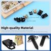 Glarks 64Pcs U-Clips And Body Bolts Screws Assortment Kit 8 Sizes Auto Car Clips Fasteners With Screws Auto Car U Nuts With Self Tapping Screw Body