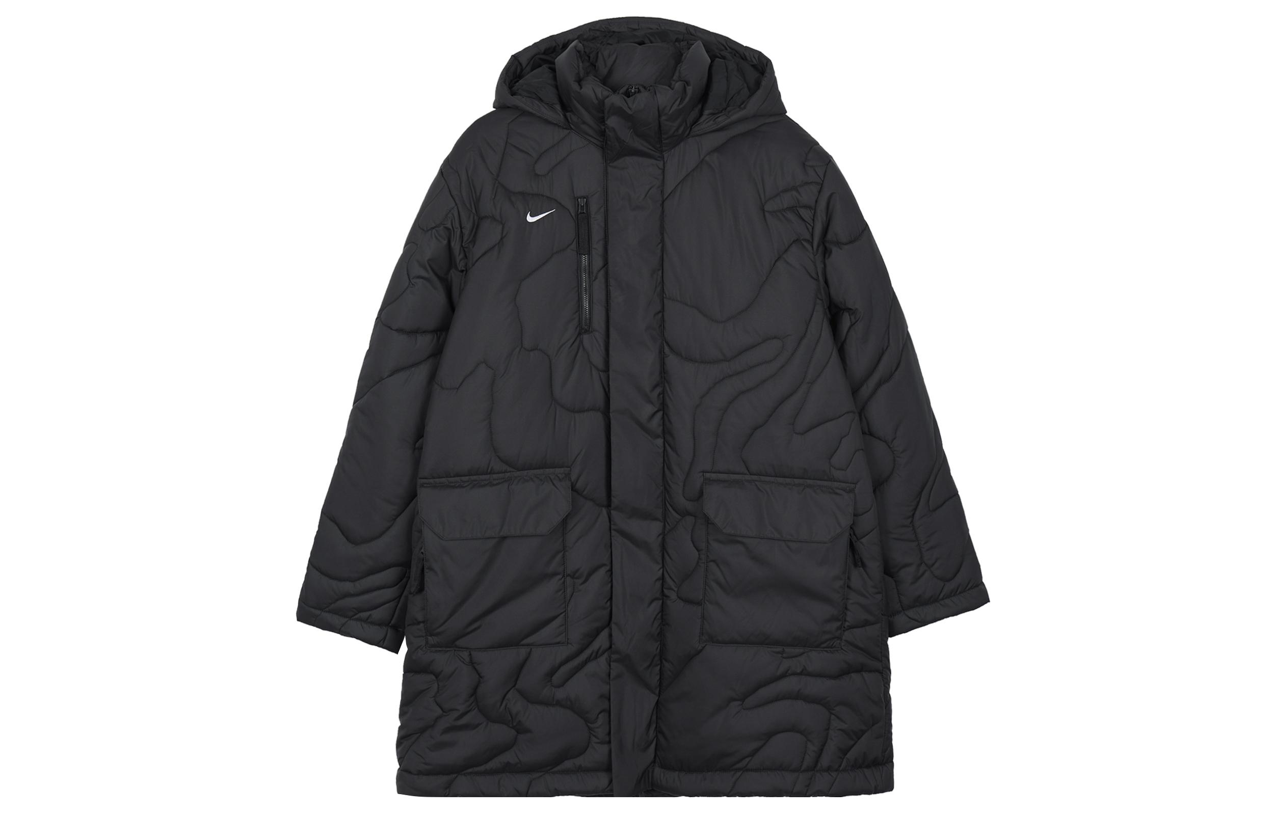 Nike Puffer Jackets Men s Black Hooded Moderate FB6337-010 M