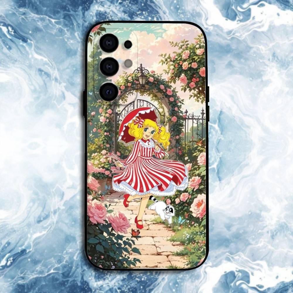 Anime Candy Candy Phone Case For Samsung S25,S24,S23,S22,S21,S20,Plus,Fe,Lite,Others Black Cover