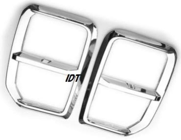 

Mitsubishi New RVR GA Chrome Fog Headlight Daytime Running Front Garnish Fog Includes Mini Cloth Covers, Rings, Lights, (Chrome Covers) -