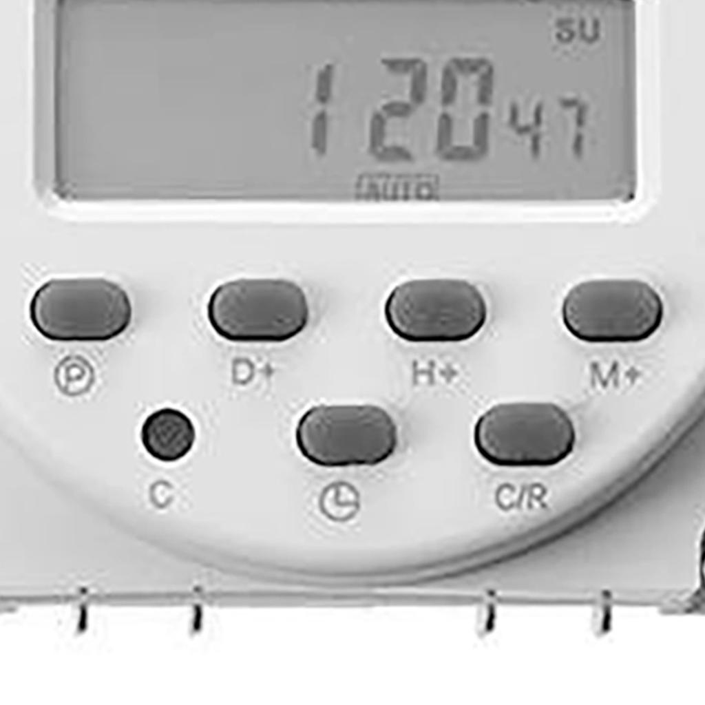 Digital Timer Mikrodatamaskin Tidskontrollbryter LCD-skjerm CN101A DC12V 4 Kabler