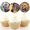 500 Pieces of Children's Animal Stickers - Circular Jungle Birthday Party Gift Decoration - for Teachers and Students' Classroom Rewards