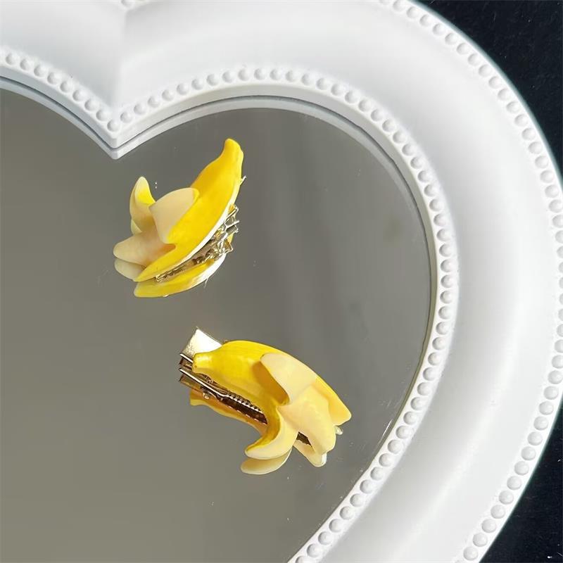 

Мультфильм банан имитация еды шпилька боковой зажим аксессуары для волос творческая личность милая заколка для волос головные уборы заколки для волос «утконос»