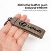 lexus Car Vintage Leather Keychain Zinc Alloy Keyring For RX330 IS250 Ct200h ES300h RX350 IS300h UX Key Holder Pendant Ornaments