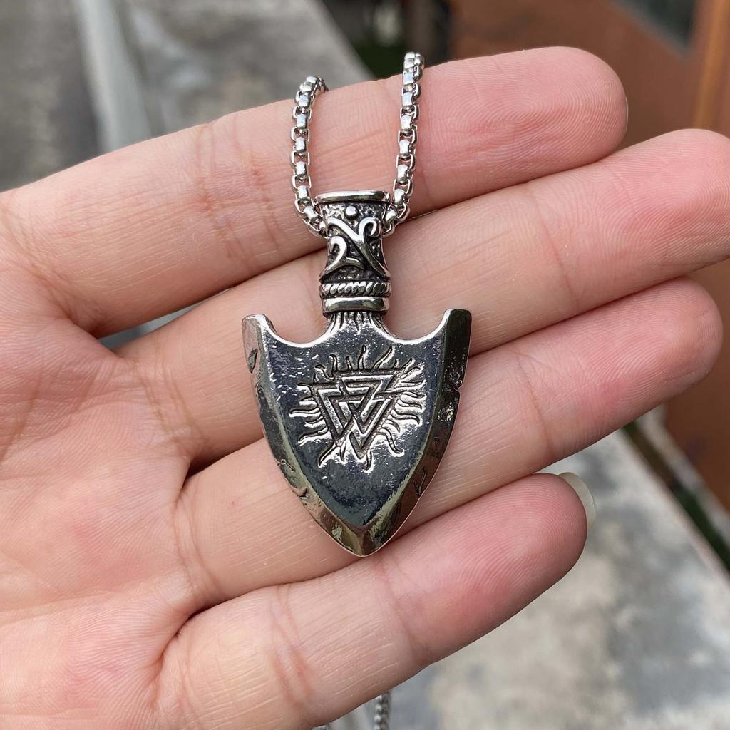 Necklace Retro Nordic Arrow Hip Hop Men's Trendy Pendant