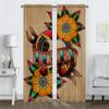 New School Tattoo Blackout Curtains for Camera Elegant Room Curtains 2 Pieces Shades Tulle for Bedroom Window Curtain Blinds