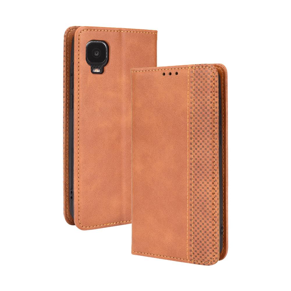 TCL A30/A3X Leder Klapphülle mit Kartenfach und Magnetverschluss.