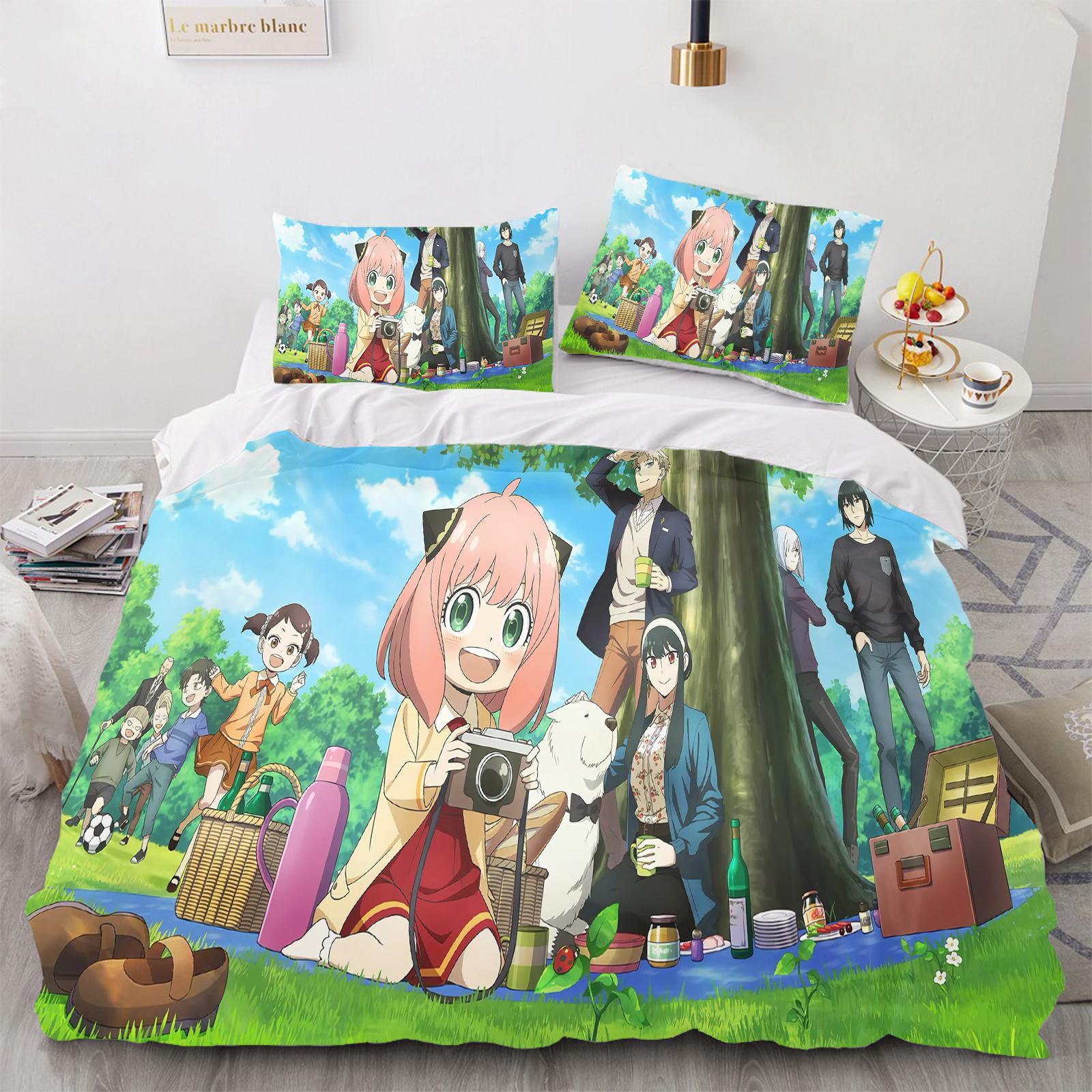 

Comforter Spy×Family Anime Home Bedroom Comforte Nordic Polyester Material Suitable For Children And Adults 3-Piece Set Comforter (quilt)-EU Single(135*200cm)3pcs