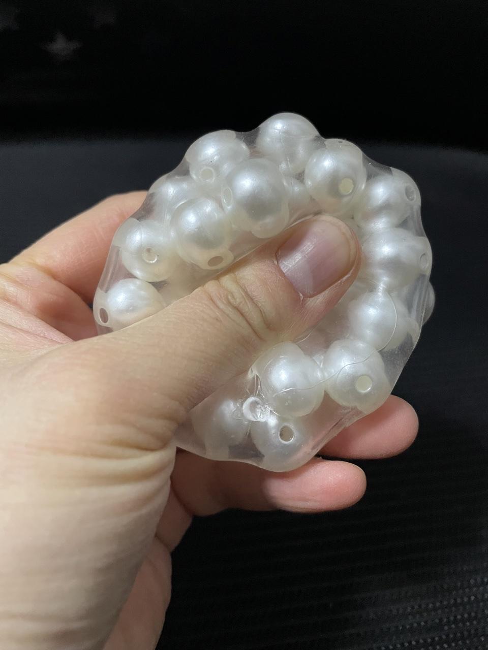 

Pearl Bead Stress Ball, Clear TPR Squishy Toy, Super Soft Ice Beads Sensory Fidget for Anxiety Relief United States