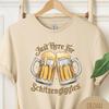 Here for Schitzengiggles Funny Oktoberfest Shirt, Matching Lederhosen Festival Wear, Beer Lover Gift Group Drinking Shirt, Prost Bavaria