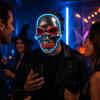 Halloween Glowing for Adults - Scary Light Up Face for Costume Party and Events