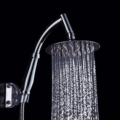 Πολυτελής Εξαιρετικά Λεπτή Μεγάλη Κεφαλή Ντους Βροχής 6 ιντσών από ABS/Ανοξείδωτο Ατσάλι Κεφαλή Ντους Μπάνιου Υψηλής Πίεσης Κεφαλή Ντους Χειρός