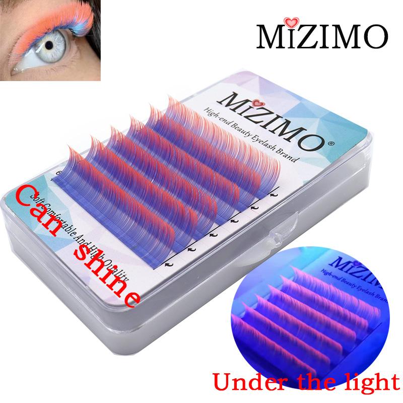 

Светящиеся привитые накладные ресницы,MIZIMO, 0,07мм, C/D, макияж глаз 0.07mm--C--14mm