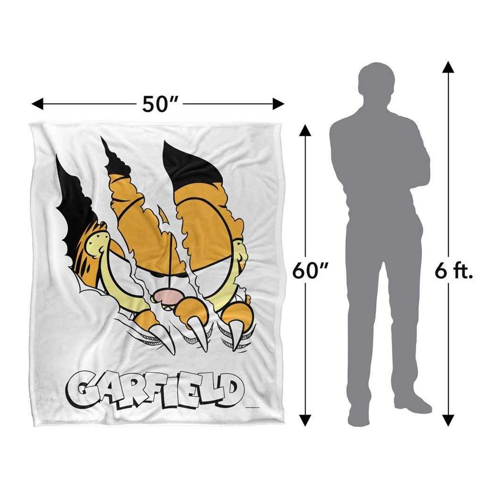Garfield Silky Torn Supersoft Blanket