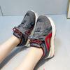 Thick-soled red German training shoes for women's 2025 new breathable great-looking and not tired-footed Forrest Gump versatile sports and leisu