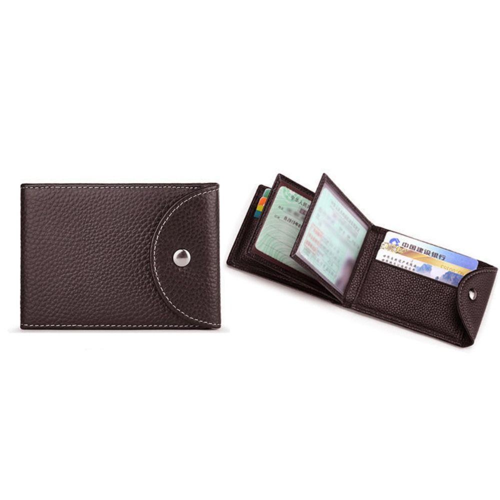 

Многопозиционный мужской кошелек, складная сумка для карт, портативный, мужской, на молнии, карман для монет, для ежедневного использования кофейный