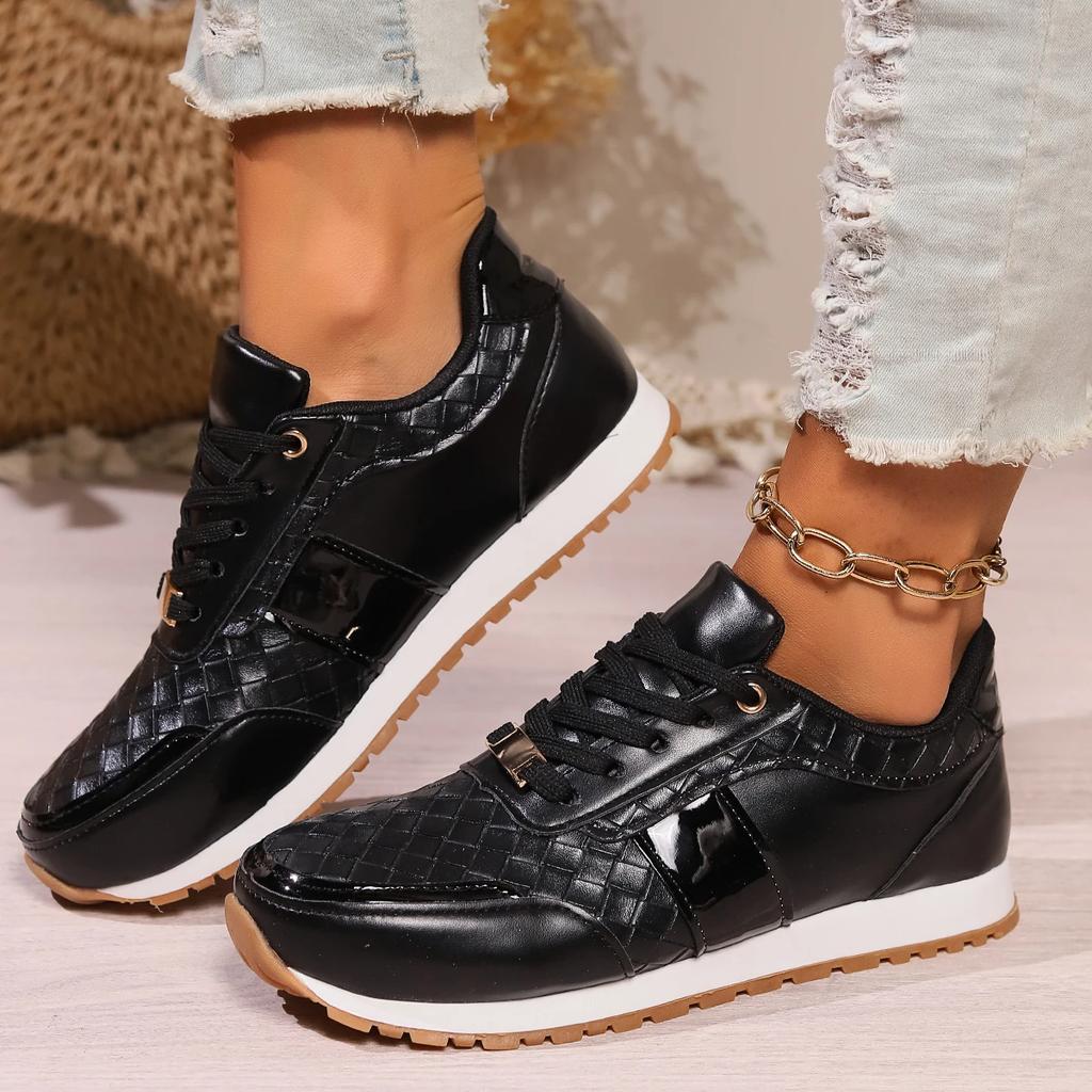 Women Sneakers Fashion Comfortable Casual Lace-Up Sneakers Women Spring Autumn Walking Running Shoes for Women Zapatos De Mujer