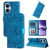 For Xiaomi Poco F7 5G/Redmi Turbo 4 Pro 5G Case Sunflower Imprint Leather Wallet Phone Cover