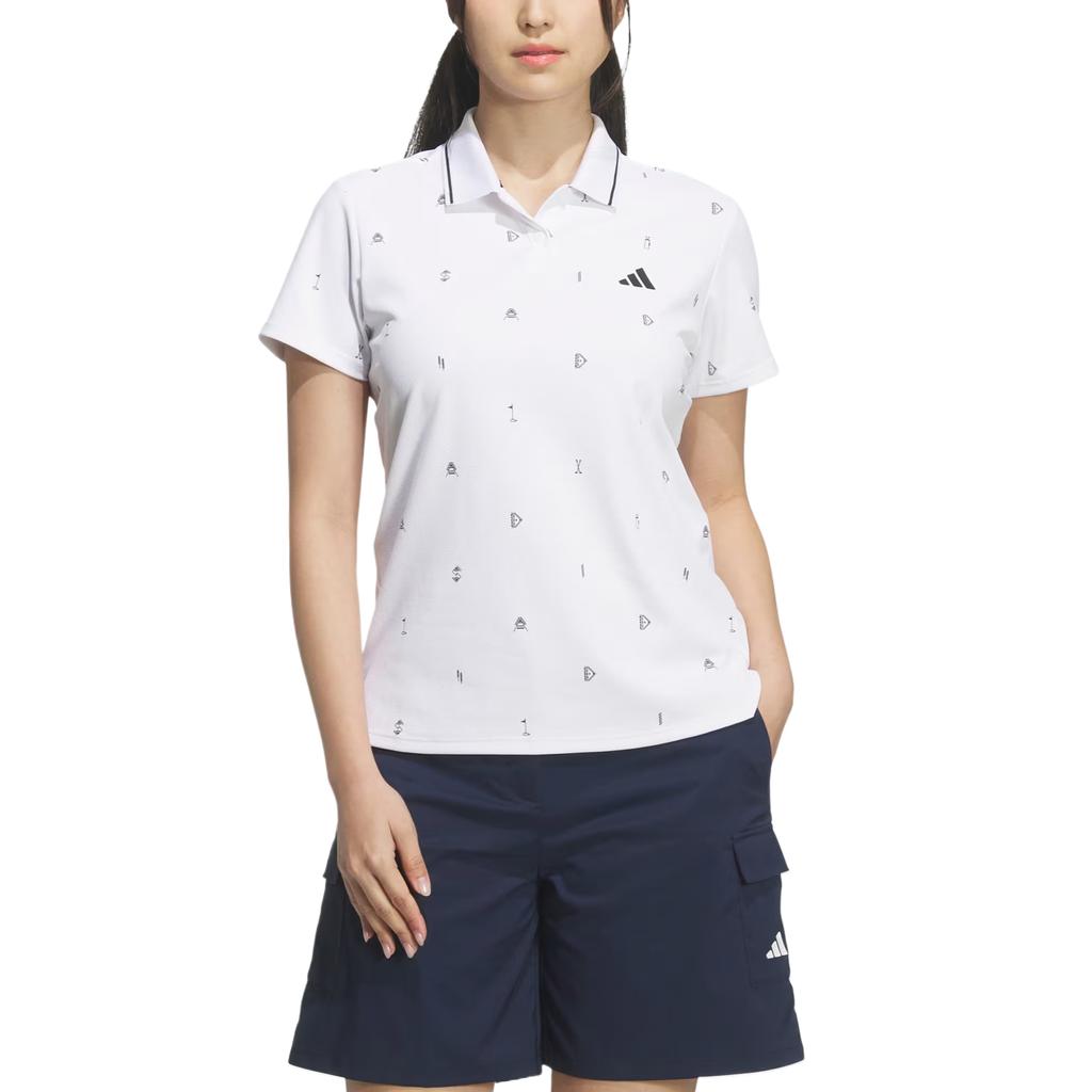 adidas Performance Climacool Moisture-Wicking Short Sleeve Golf Shirt Women Tops KA4304