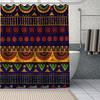 African Ethnic Flower Pattern Shower Curtains Geometry Bathroom Curtain Fabric Waterproof Polyester For Bathtub Decor With Hooks
