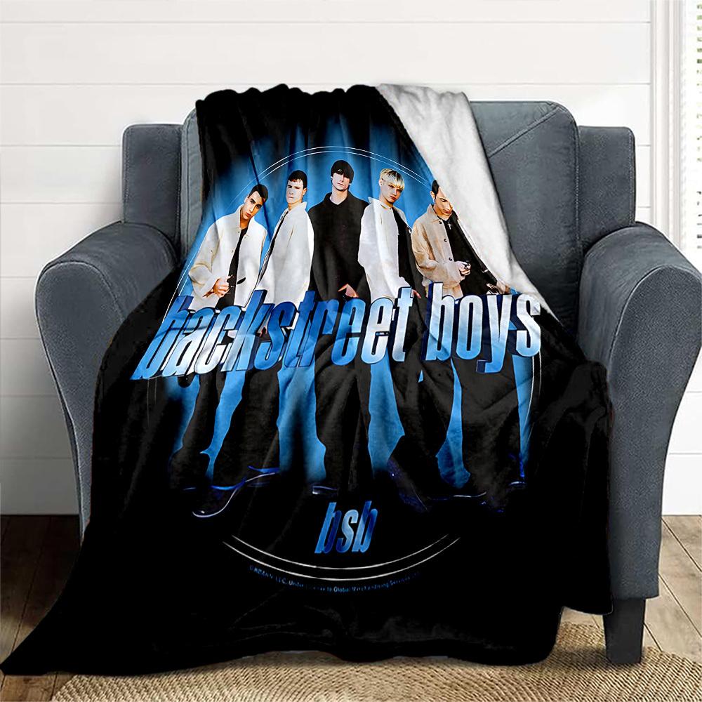 1pc Backstreet Boys Outdoor Blanket Lightweight Flannel, Soft & Warm, All-Season Use for Sofa, Outdoor, Camping, Living Room049